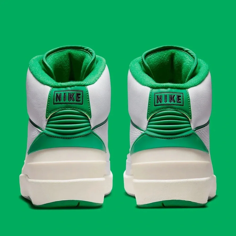 Air Jordan 2 White Sail Light Steel Grey Lucky Green DR8884-103 size 8 - 14 - Picture 8 of 9